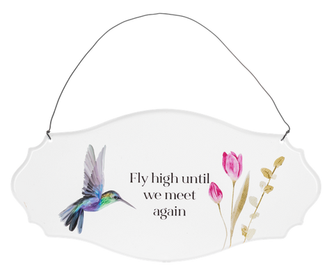 Hummingbird Fly High Sign