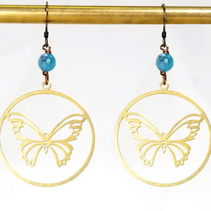 Butterfly Apatite Earrings