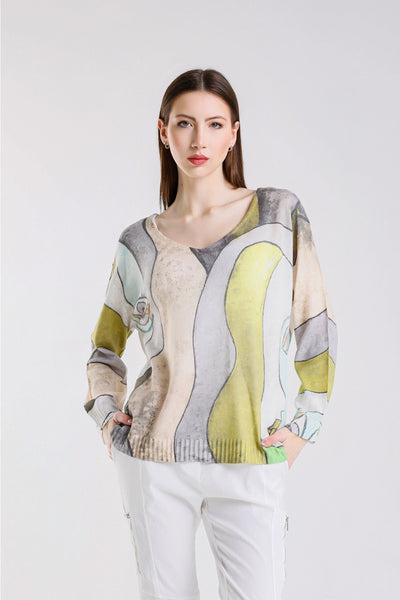 Art Light Sweater Green