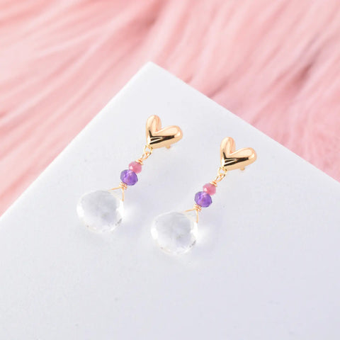 Pure Heart Post Earrings
