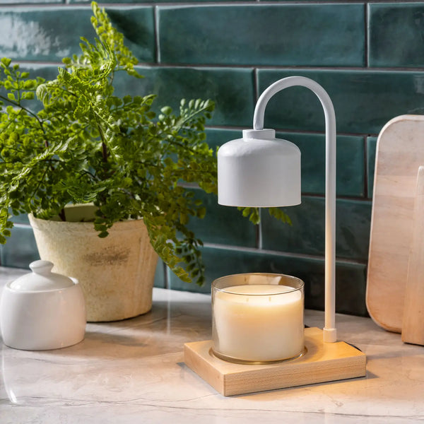 White Arched Candle Warmer