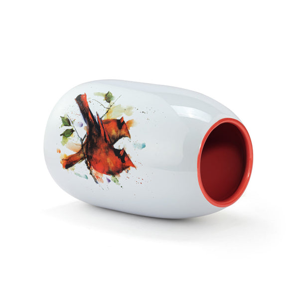 Cardinal Pair Color Vase