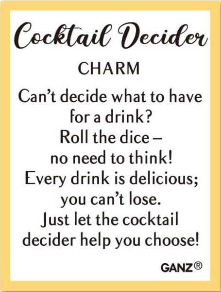 Cocktail Decider Charm