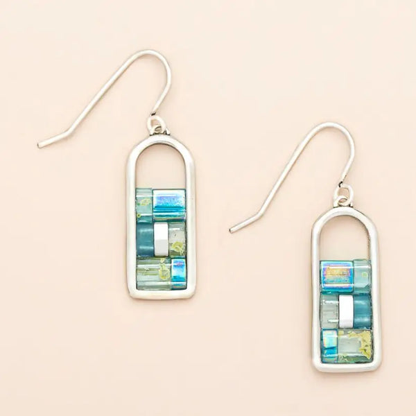 Miyuki Marine Silver Earrings