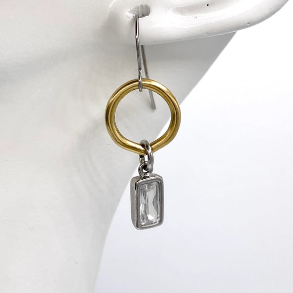 Edgy Glam Short Earrings