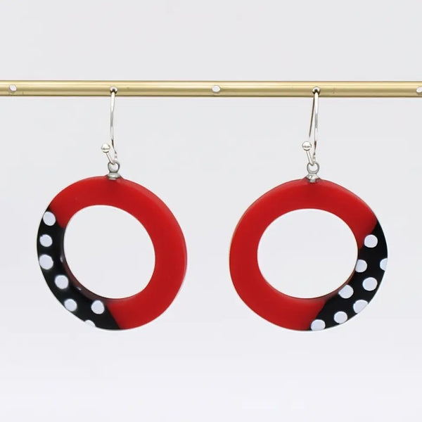 Inez Earrings Red