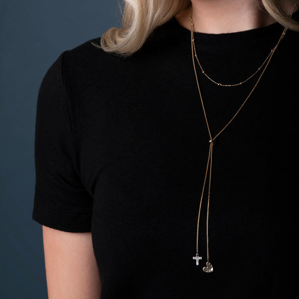 Heart & Cross Necklace
