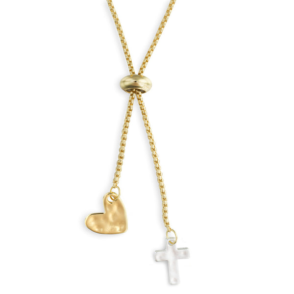 Heart & Cross Necklace