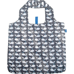 Whales Grey Reuseable Shopper