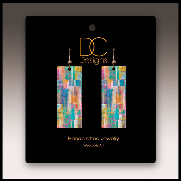 Colorful Grid Earrings