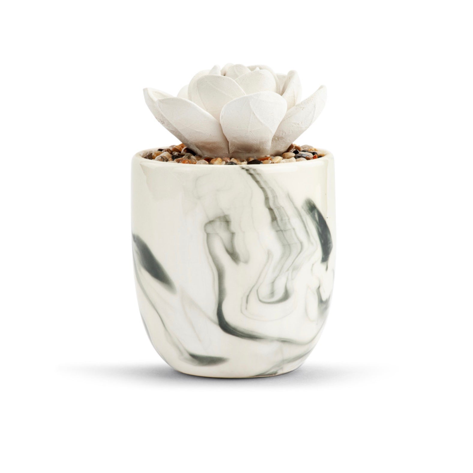 White Marble Succulent Diffuser