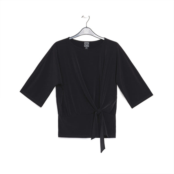 Black Side Tie Top