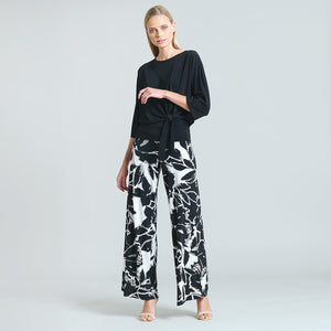 Black Side Tie Top