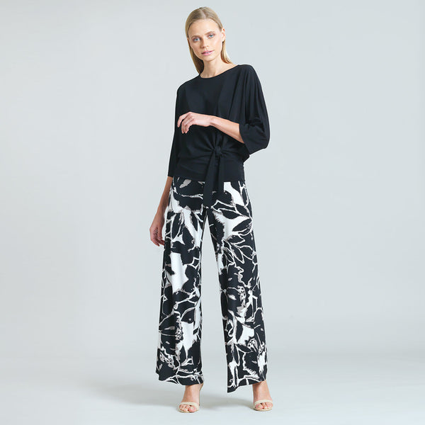 Black Side Tie Top