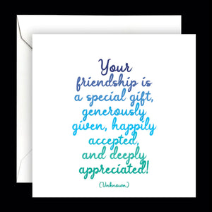 Friendship Is Special Card