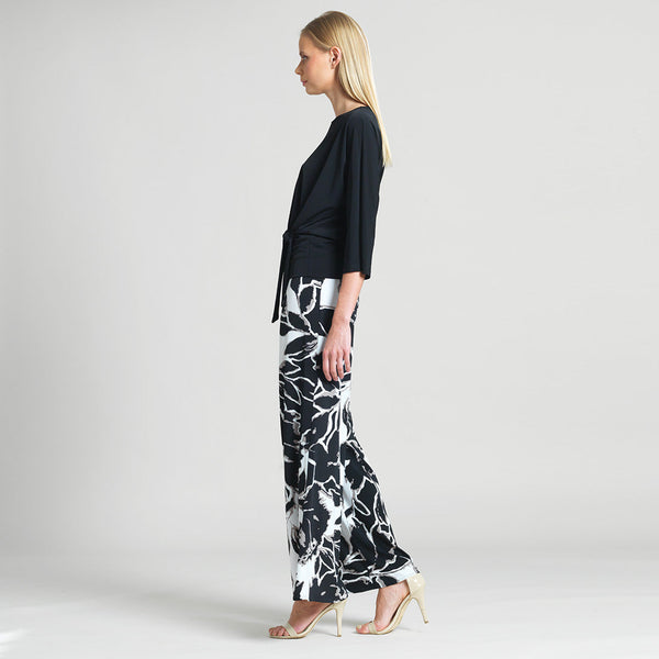 Black Side Tie Top