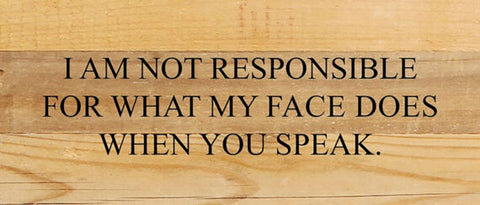 Not Responsible Sign