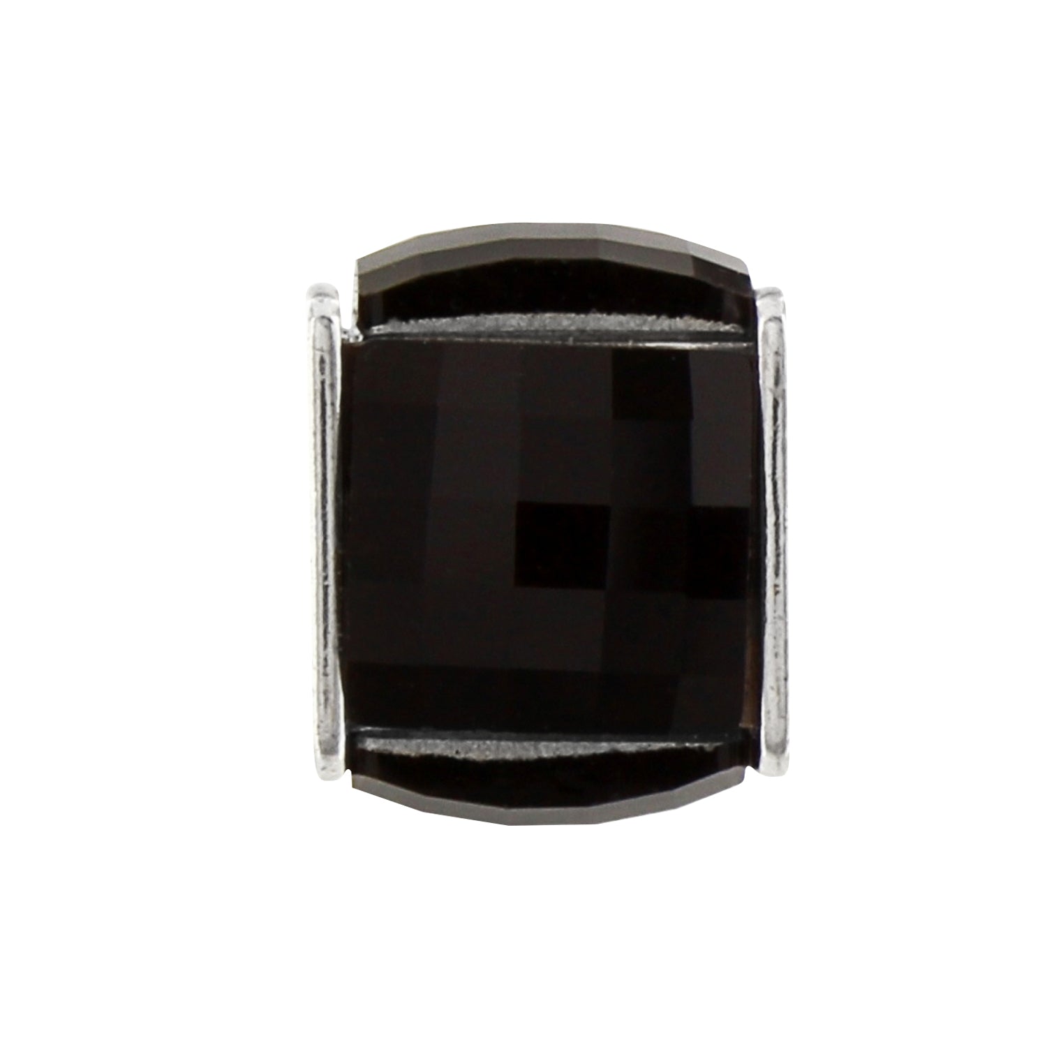 Black Ice Cube Bead