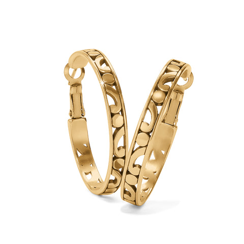 Contempo Medium Hoop Gold