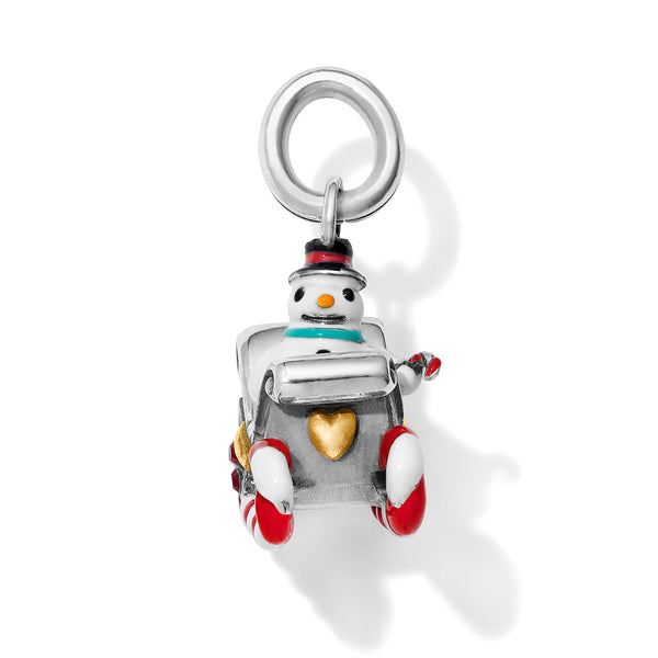 Snowman Sleigh Charm