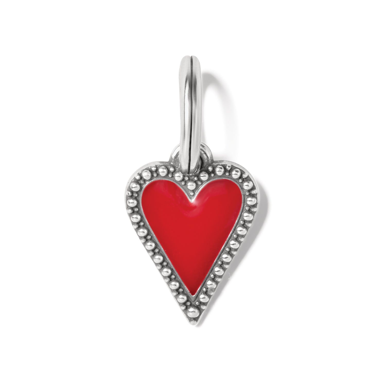 Dazzling Love Red Heart Charm