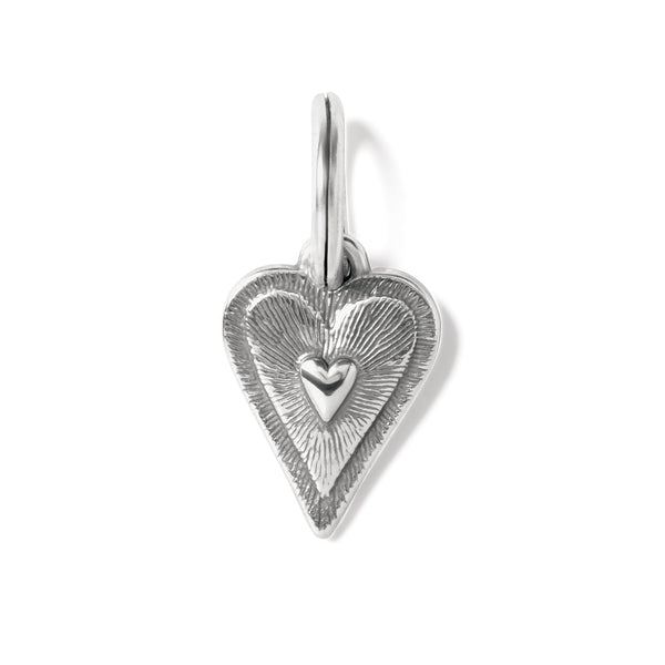 Dazzling Love Red Heart Charm