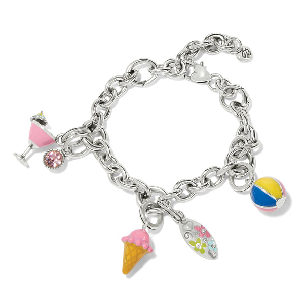 Pink Ice Cream Cone Charm