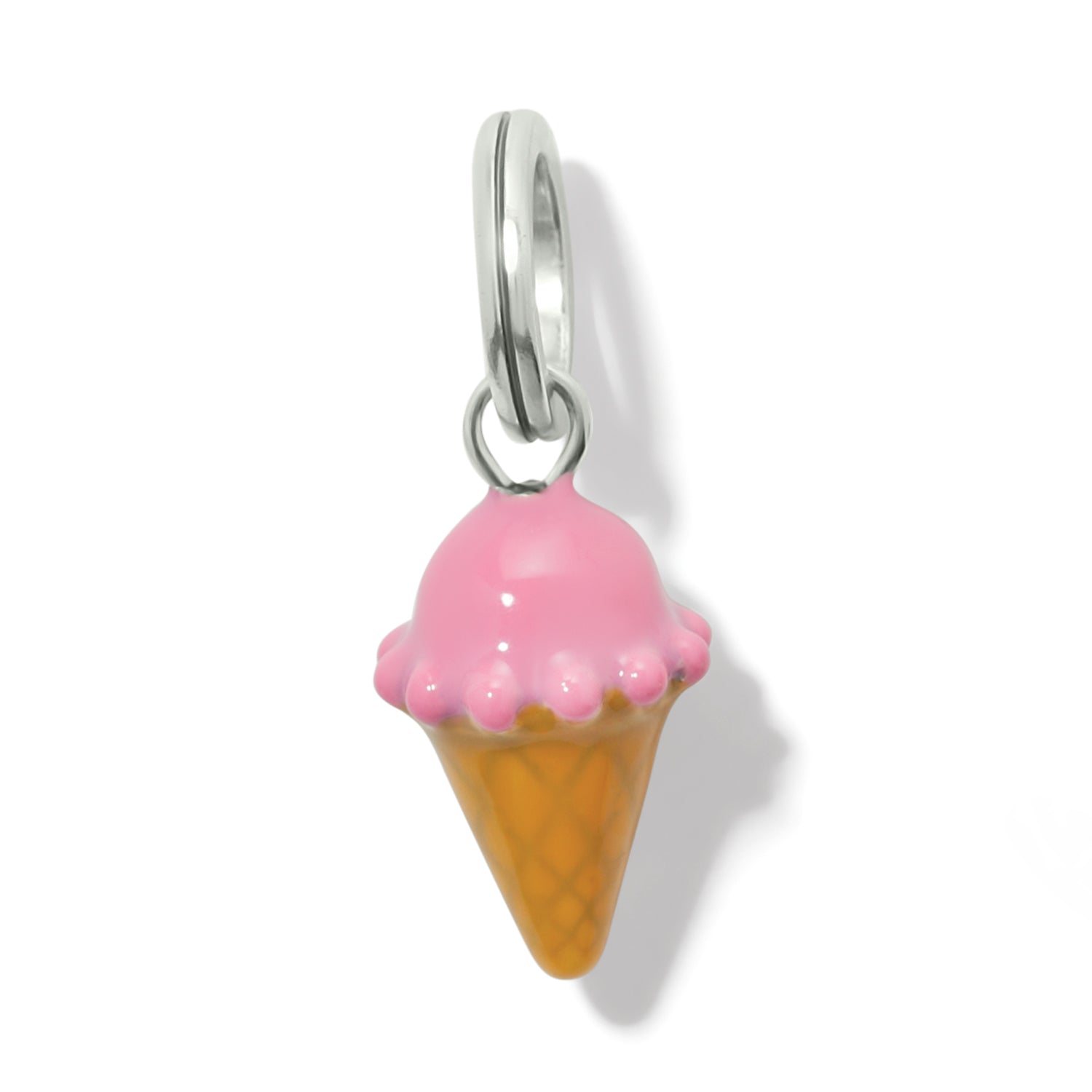 Pink Ice Cream Cone Charm