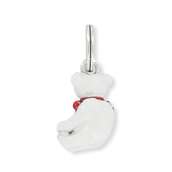 Frosty Christmas Bear Charm