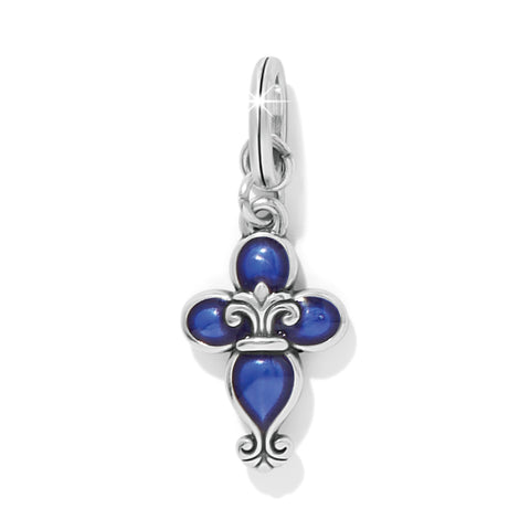 Fleur De Lis Cross Charm