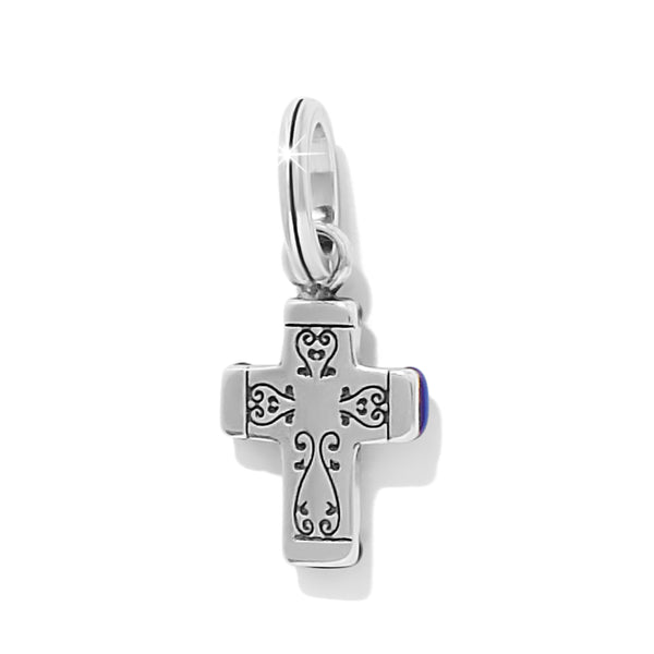 Blue Venezia Cross Charm