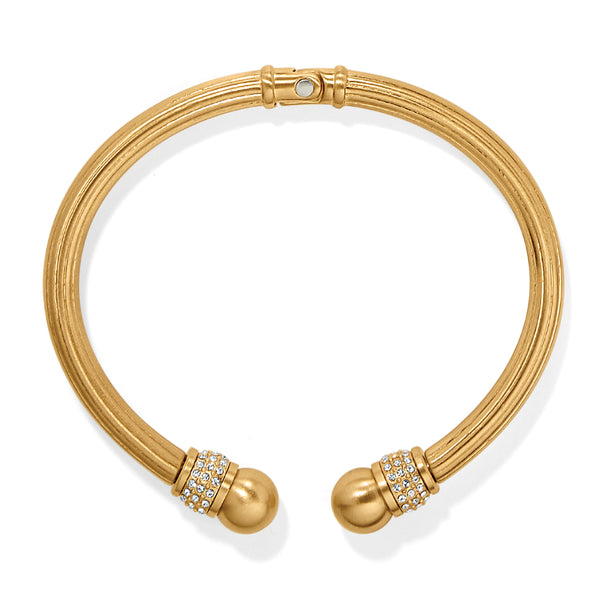 Meridian Gold Hinged Bangle