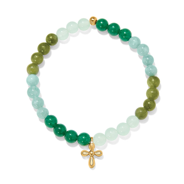 Enchanting Cross Gold Bracelet