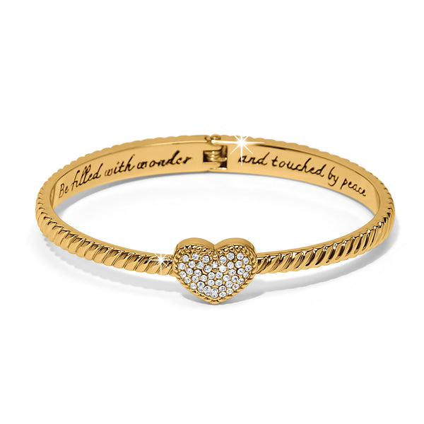Celestia Heart Gold Bangle