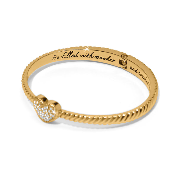 Celestia Heart Gold Bangle