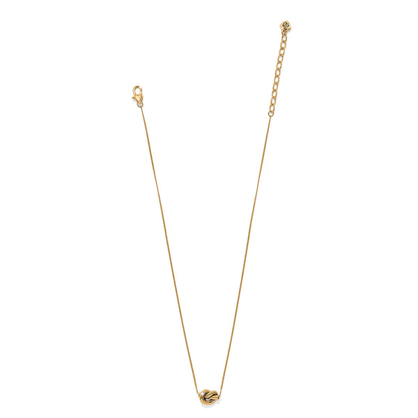 Interlok Knot Mini Gld Necklace
