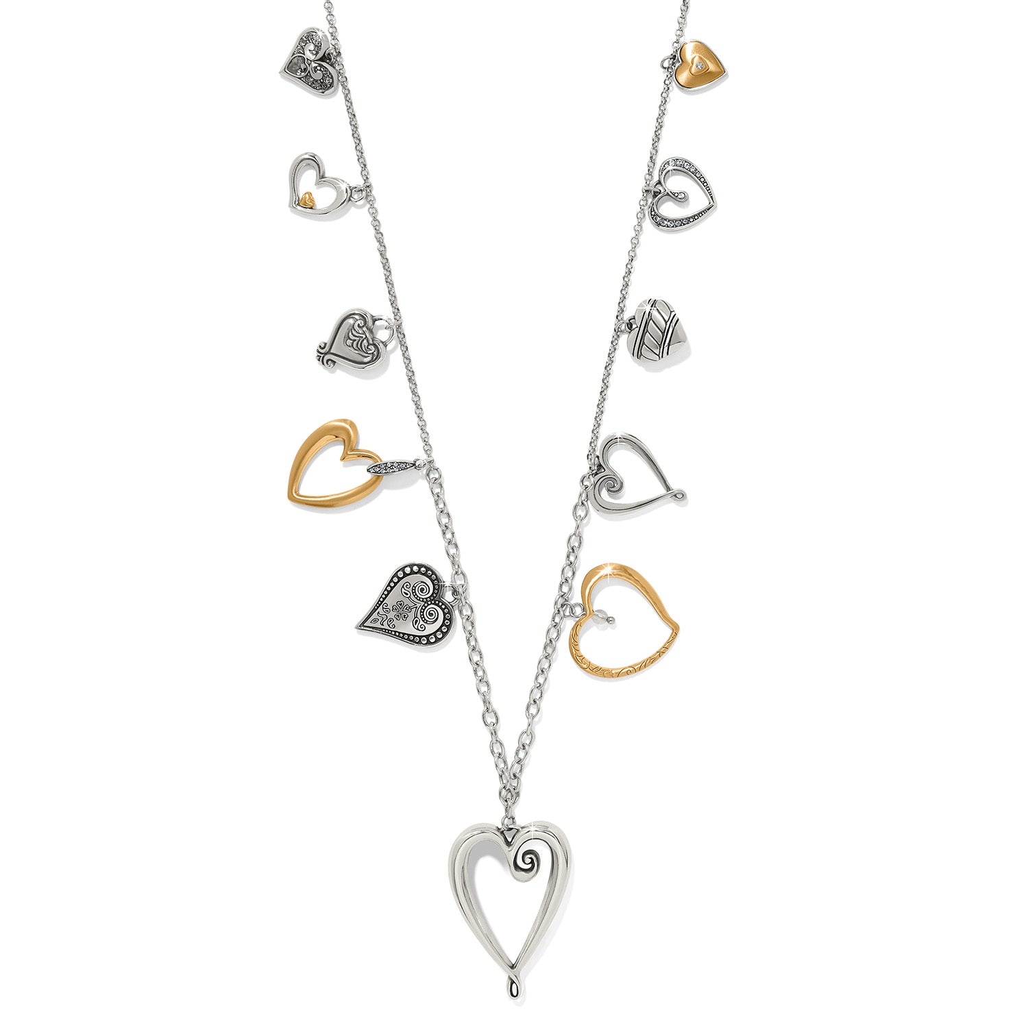 One Heart 2 Tone Necklace