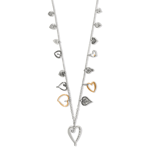 One Heart 2 Tone Necklace