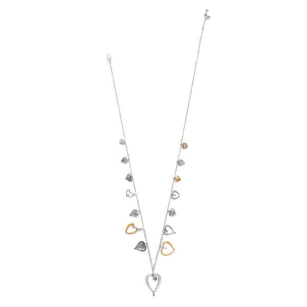 One Heart 2 Tone Necklace