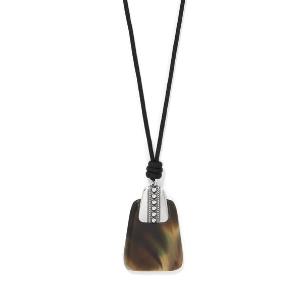 Pretty Tough Geo Horn Necklace