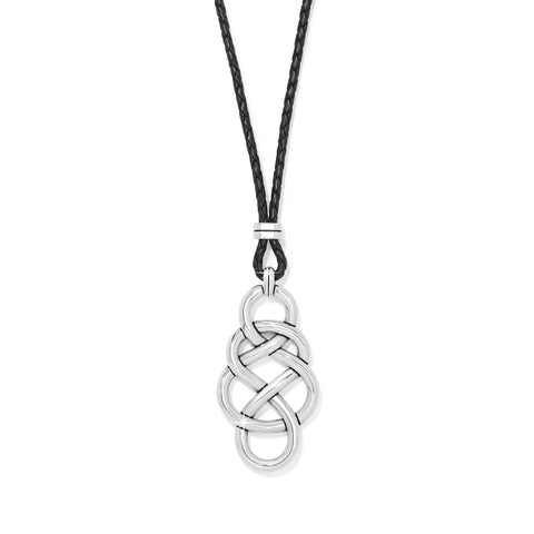 Interlok Braid Leather Necklace