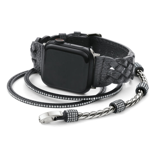 Sutton Leather Band Black