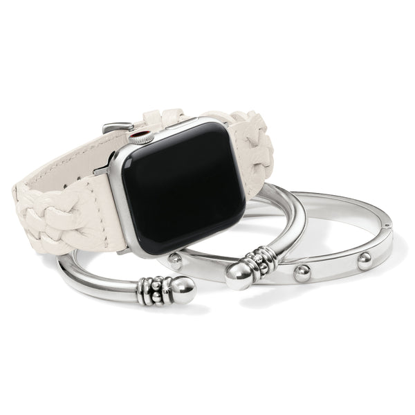 Sutton Leather Band White