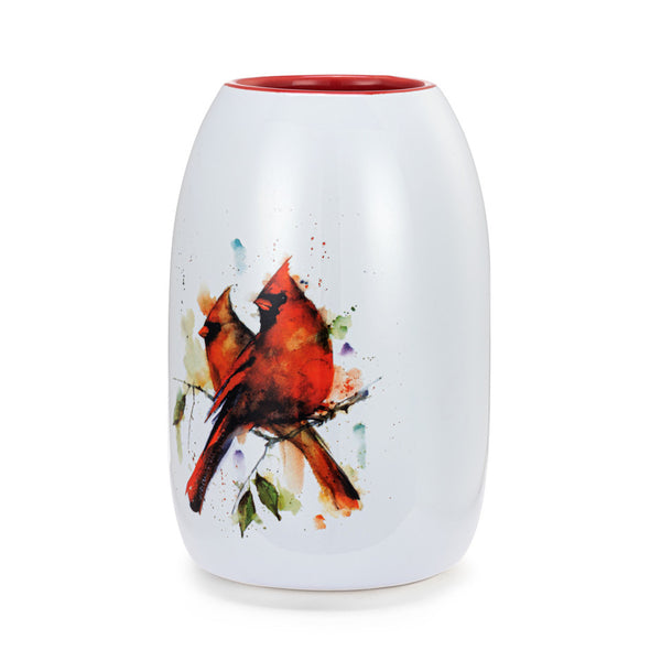 Cardinal Pair Color Vase