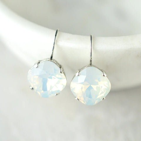 Sandi Earrings White Opal