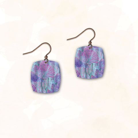 Purple Tropix Earrings