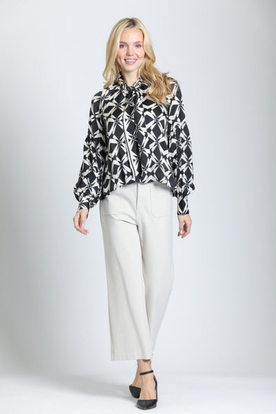 Midnight & Ivory Top