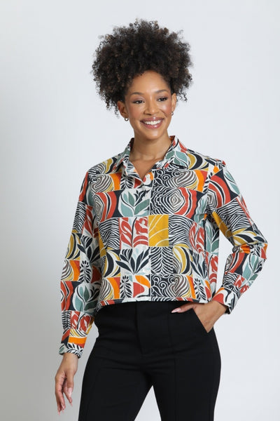 Terracotta & Moss Top