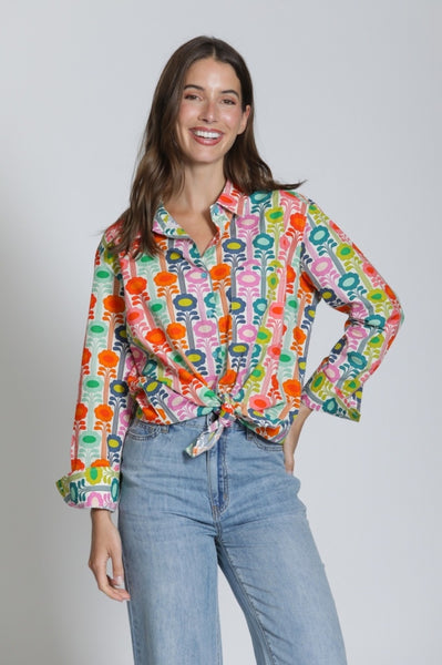Retro Flowers Top