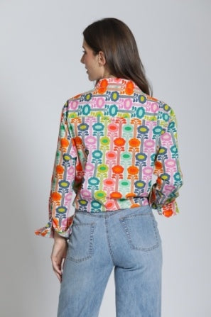 Retro Flowers Top